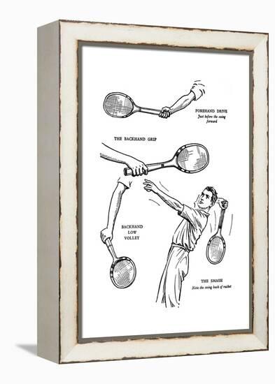 The Making of a Lawn-Tennis Player, 1937-null-Framed Premier Image Canvas