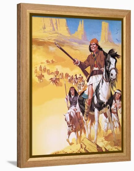 The Making of America: Apache Country!-Mcbride-Framed Premier Image Canvas