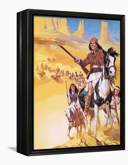 The Making of America: Apache Country!-Mcbride-Framed Premier Image Canvas