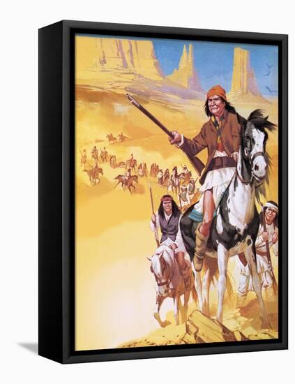 The Making of America: Apache Country!-Mcbride-Framed Premier Image Canvas