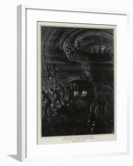 The Making of the Simplon Tunnel-Henri Lanos-Framed Giclee Print