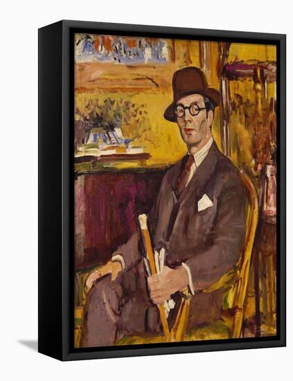 The Malacca Cane, a Portrait of Duncan Macdonald, Esq, Seated-George Leslie Hunter-Framed Premier Image Canvas