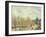 The Malaquais Quay in the Morning, Sunny Weather, 1903-Camille Pissarro-Framed Giclee Print