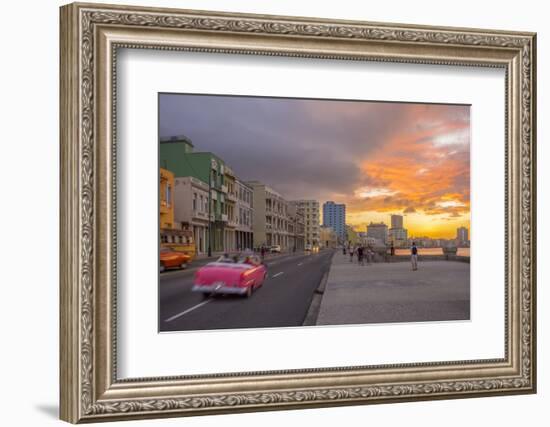 The Malecon, Havana, Cuba, West Indies, Caribbean, Central America-Alan Copson-Framed Photographic Print