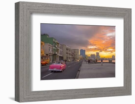 The Malecon, Havana, Cuba, West Indies, Caribbean, Central America-Alan Copson-Framed Photographic Print