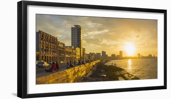 The Malecon, Havana, Cuba, West Indies, Caribbean, Central America-Alan Copson-Framed Photographic Print