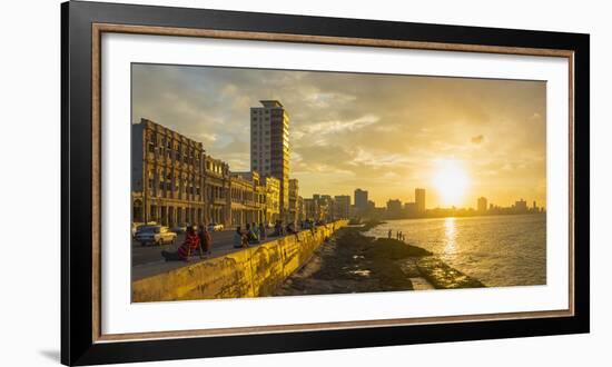 The Malecon, Havana, Cuba, West Indies, Caribbean, Central America-Alan Copson-Framed Photographic Print