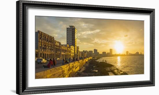 The Malecon, Havana, Cuba, West Indies, Caribbean, Central America-Alan Copson-Framed Photographic Print