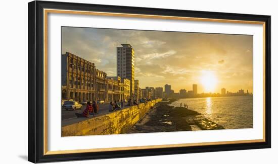 The Malecon, Havana, Cuba, West Indies, Caribbean, Central America-Alan Copson-Framed Photographic Print