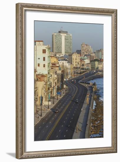 The Malecon, Havana, Cuba, West Indies, Caribbean, Central America-Angelo Cavalli-Framed Photographic Print