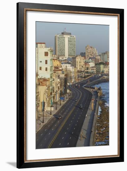 The Malecon, Havana, Cuba, West Indies, Caribbean, Central America-Angelo Cavalli-Framed Photographic Print