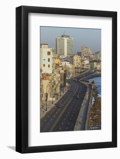 The Malecon, Havana, Cuba, West Indies, Caribbean, Central America-Angelo Cavalli-Framed Photographic Print