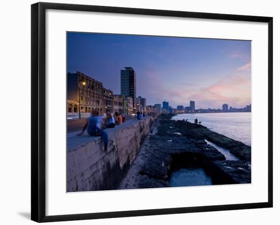 The Malecon, Havana, Cuba, West Indies, Central America-Ben Pipe-Framed Photographic Print