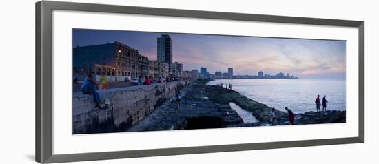The Malecon, Havana, Cuba, West Indies, Central America-Ben Pipe-Framed Photographic Print