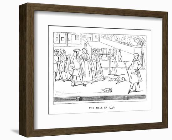 'The Mall in 1732', c1870-Unknown-Framed Giclee Print