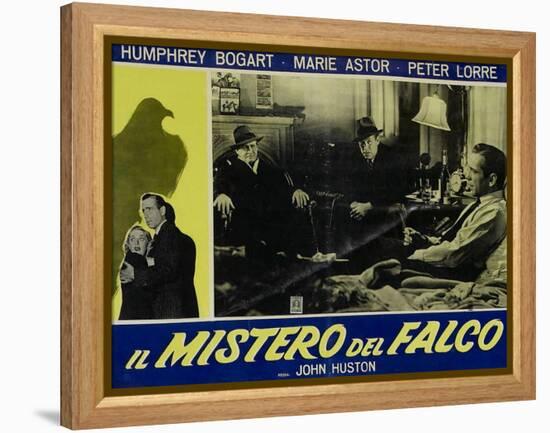 The Maltese Falcon, Italian Movie Poster, 1941-null-Framed Stretched Canvas