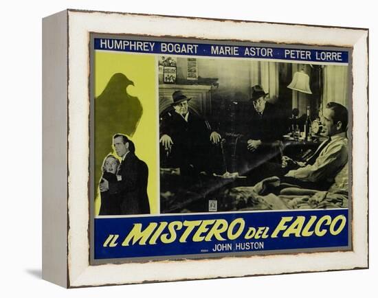 The Maltese Falcon, Italian Movie Poster, 1941-null-Framed Stretched Canvas