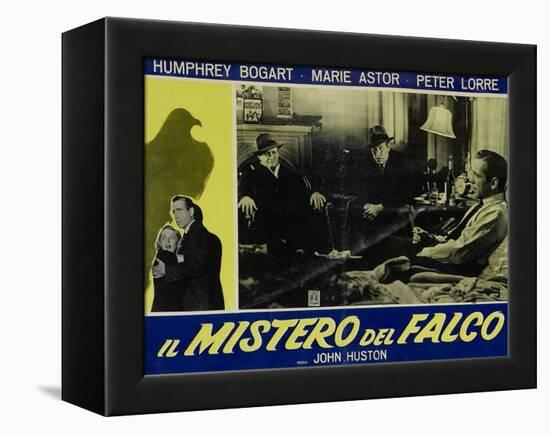 The Maltese Falcon, Italian Movie Poster, 1941-null-Framed Stretched Canvas