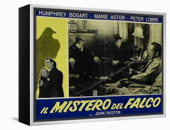 The Maltese Falcon, Italian Movie Poster, 1941-null-Framed Stretched Canvas