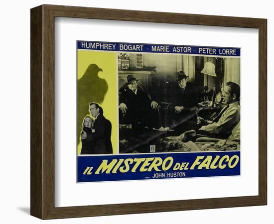 The Maltese Falcon, Italian Movie Poster, 1941-null-Framed Premium Giclee Print