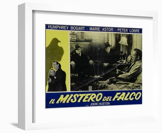 The Maltese Falcon, Italian Movie Poster, 1941-null-Framed Premium Giclee Print