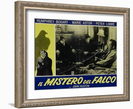 The Maltese Falcon, Italian Movie Poster, 1941-null-Framed Art Print