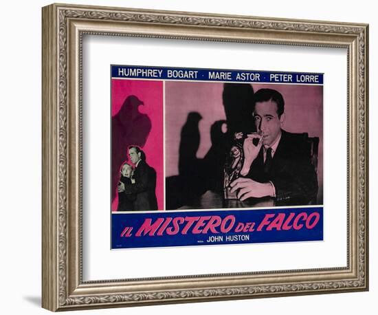 The Maltese Falcon, Italian Movie Poster, 1941-null-Framed Premium Giclee Print