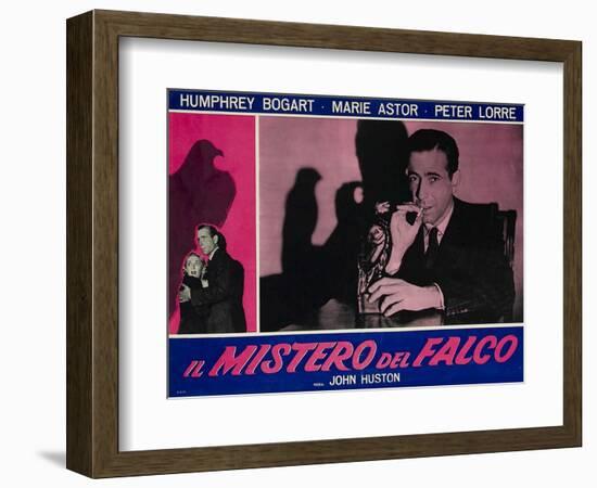 The Maltese Falcon, Italian Movie Poster, 1941-null-Framed Premium Giclee Print