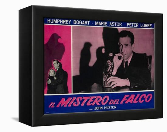 The Maltese Falcon, Italian Movie Poster, 1941-null-Framed Stretched Canvas