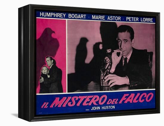 The Maltese Falcon, Italian Movie Poster, 1941-null-Framed Stretched Canvas