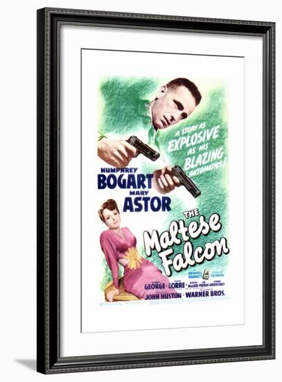 The Maltese Falcon - Movie Poster Reproduction-null-Framed Art Print