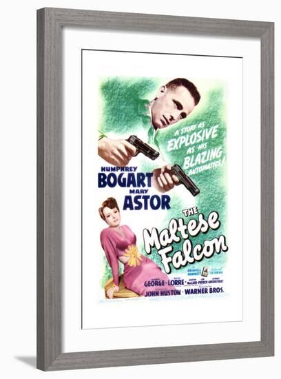 The Maltese Falcon - Movie Poster Reproduction-null-Framed Art Print