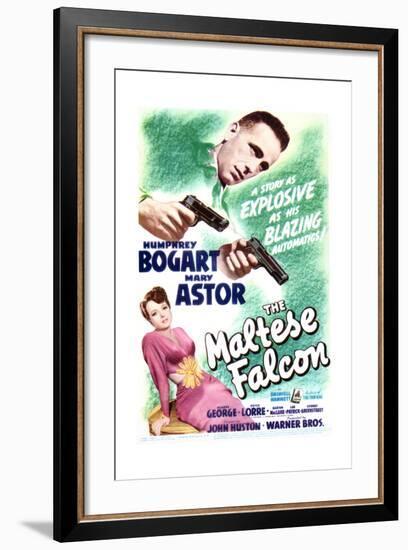 The Maltese Falcon - Movie Poster Reproduction-null-Framed Art Print