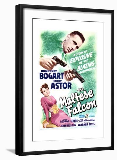 The Maltese Falcon - Movie Poster Reproduction-null-Framed Art Print