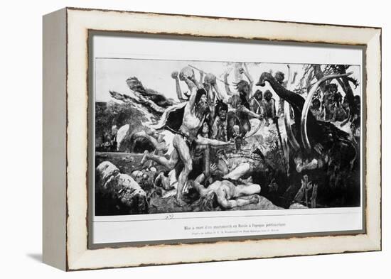 The Mammoth Hunt, circa 1900-Victor Mikhailovich Vasnetsov-Framed Premier Image Canvas