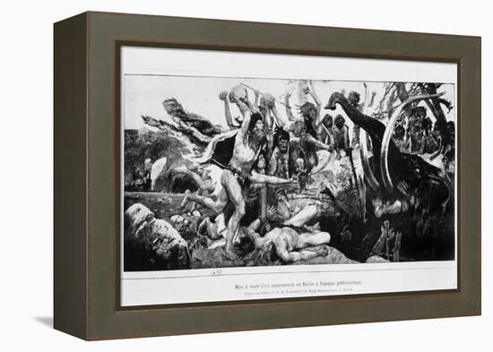 The Mammoth Hunt, circa 1900-Victor Mikhailovich Vasnetsov-Framed Premier Image Canvas