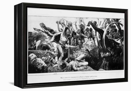 The Mammoth Hunt, circa 1900-Victor Mikhailovich Vasnetsov-Framed Premier Image Canvas