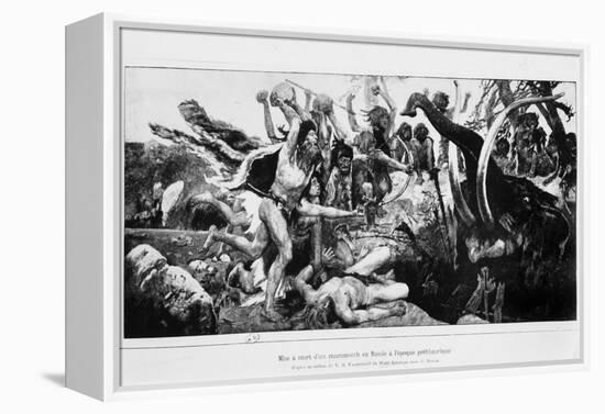 The Mammoth Hunt, circa 1900-Victor Mikhailovich Vasnetsov-Framed Premier Image Canvas