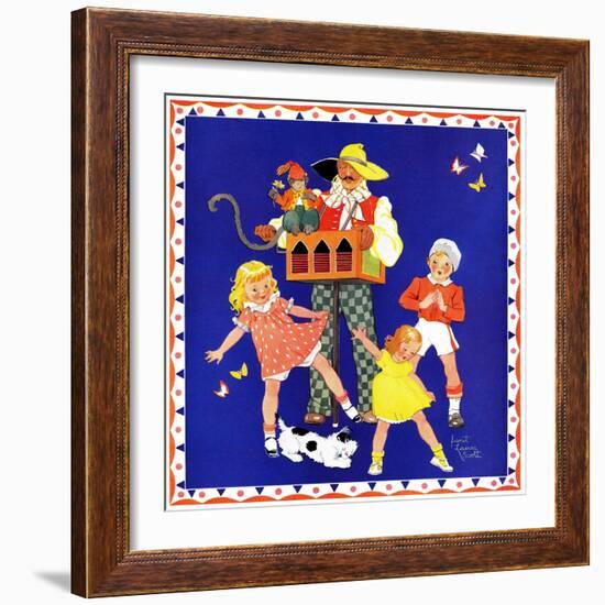 The Man and the Monkey - Child Life-Janet Laura Scott-Framed Giclee Print