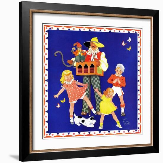 The Man and the Monkey - Child Life-Janet Laura Scott-Framed Giclee Print