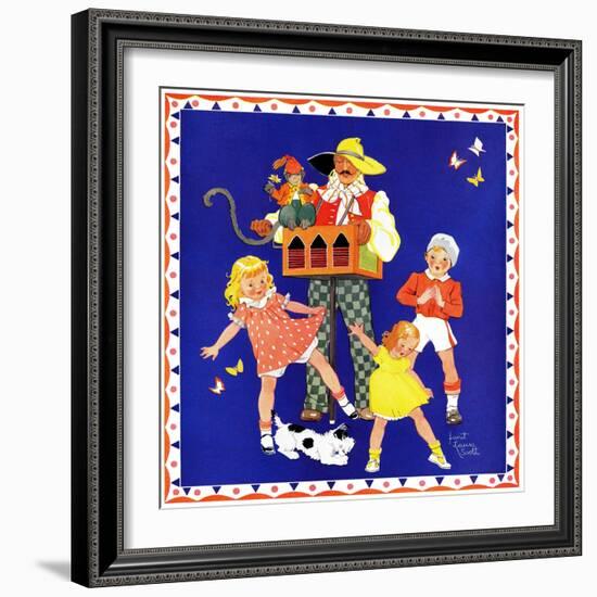 The Man and the Monkey - Child Life-Janet Laura Scott-Framed Giclee Print