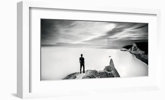 The Man and the Sea, Study 4-Marcin Stawiarz-Framed Art Print