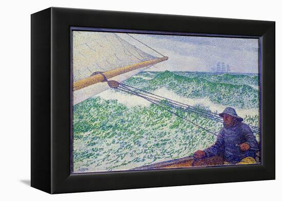 The Man at the Helm, 1892 (Oil on Canvas)-Theo Van Rysselberghe-Framed Premier Image Canvas