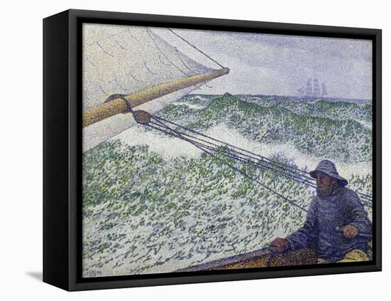 The Man at the Helm, c.1892-Théo van Rysselberghe-Framed Premier Image Canvas