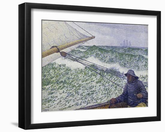 The Man at the Helm, c.1892-Théo van Rysselberghe-Framed Giclee Print