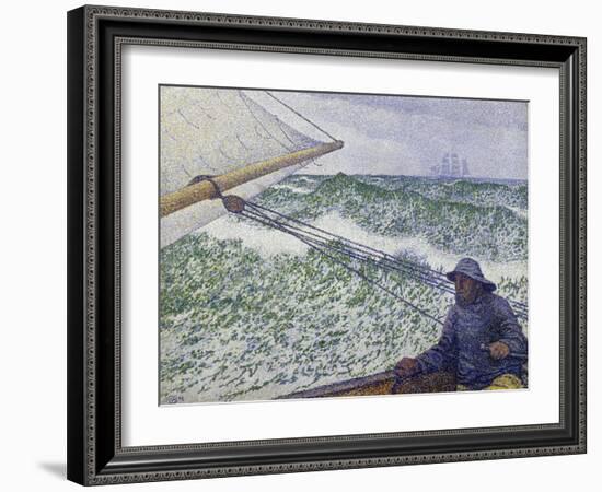 The Man at the Helm, c.1892-Théo van Rysselberghe-Framed Giclee Print