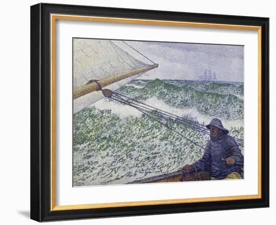 The Man at the Helm, c.1892-Théo van Rysselberghe-Framed Giclee Print