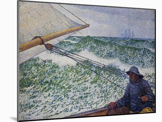 The Man at the Helm-Theo van Rysselberghe-Mounted Giclee Print