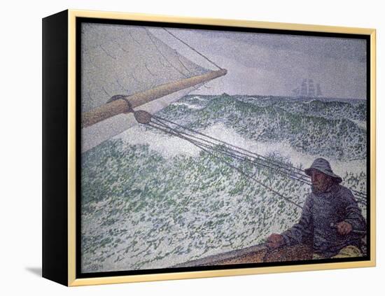 The Man at the Tiller, 1892-Théo van Rysselberghe-Framed Premier Image Canvas