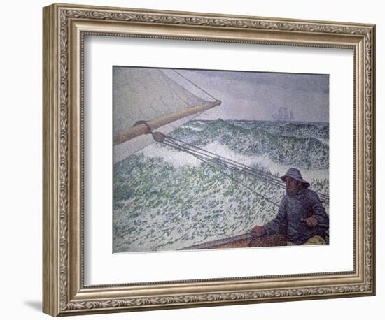 The Man at the Tiller, 1892-Théo van Rysselberghe-Framed Giclee Print